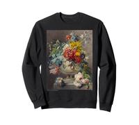 Georgius Van Os Ramo de Flores en un jarrón de Arte Sudadera