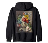Georgius Van Os Ramo de Flores en un jarrón de Arte Sudadera con Capucha