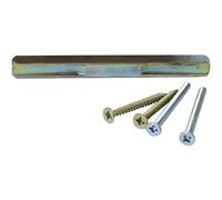 GEOS - Juego de pasadores de 8,5 y tornillos para accesorios intercambiables, 52-57 mm, acero galvanizado, 1 bolsa | Grundmann WG | Accesorios herrajes puertas