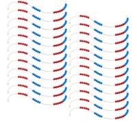 Geosar 24 Cálculo de Cadenas para Alumnos de Primaria con 20 Cuentas Contando Cuentas con Cuerda Cadena de Cálculo para Contar hasta 20 Ayuda de Cálculo para Niñas y Niños Regalos de Regreso a Clases