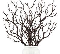 Geosar Ramas Artificiales de plástico con Forma de Cuernos Falsos en Forma de árbol pequeñas Ramas Decorativas para decoración de Mesa de Boda, Baby Shower, Suministros de Fiesta (marrón Oscuro, 10