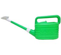 Geosism & Nature Regadera Japonesa de plástico Verde con Rosa de Metal para Plantas y Bonsai, 4 lt