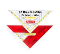 GEOtec - Escuadra para dibujo técnico (Plexiglas, 250 mm), transparente