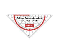 GEOtec GEOCollege - Escuadra (poliestireno, 16 cm), transparente