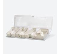 Geoto Caja con forma de Navidad de 53,6 x 15,3 x 5,2 cm, color blanco, rosa, rojo, azul marino, caja de cartón de regalo de Navidad de diseño creativo de lujo (blanco con ventana)