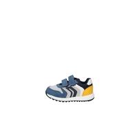 Geox B ALBEN Boy A, Zapatillas, Jeans/Yellow, 27 EU