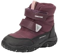 Geox B Baltic Girl B ABX, Bota de Nieve Bebé-Niñas, DK Burgundy/Black, 22 EU