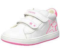 Geox B Biglia Girl C, Primeros Pasos para Bebé Niña, Multicolor (White/Fluofuchsia), 22 EU