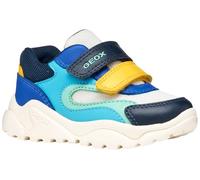 Geox B Ciufciuf Boy A, Zapatillas Bebé-Niños, Blanco Azul Marino, 20 EU