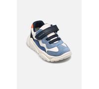 Geox Zapatillas para bebé B CIUFCIUF Boy B, Marfil/LT Blue, Talla 23 EU