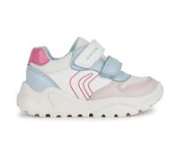 Geox B Ciufciuf Girl A, Zapatillas Bebé-Niñas, Blanco Lt Blue, 21 EU