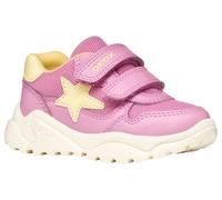 Geox B Ciufciuf Girl A, Zapatillas Bebé-Niñas, Dk Pink Lt Yellow, 22 EU