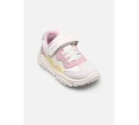 Geox Zapatillas para bebé niña B CIUFCIUF Girl B, Color Blanco Roto y Rosa, Talla 24 EU