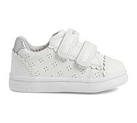 Geox B Djrock Girl, Zapatillas, Niñas, Blanco Y Plateado, 23 EU