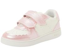 Geox B Eclyper Girl A - Tenis para niño, Color Blanco y Rosa Oscuro, Talla 9