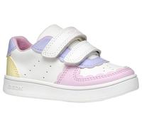 Geox - B ECLYPER Girl A, Zapatillas Bebé - Mädchen, White/Lt Yellow,