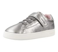 Geox B ECLYPER Girl A, Zapatillas Bebé-Niñas, Metallic Silver, 23 EU