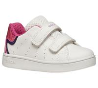 Geox B Eclyper Girl, Zapatillas Bebé-Niñas, Color Blanco Fucsia, 23 EU
