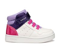 Geox B Eclyper Girl, Zapatillas Bebé-Niñas, Lavanda Blanca, 23 EU