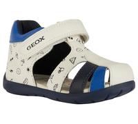 Geox B ELTHAN BOY C, Sandalia para Bebé-Niños, WHITE/ROYAL, 18 EU