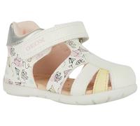 Geox B Elthan Girl D, Sandalia Bebé-Niñas, Blanco/Multicolor/Rojo, 23 EU