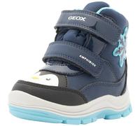 Geox B Flanfil B ABX, Barco Ankle Bebé-Niñas, Navy Turquoise, 21 EU