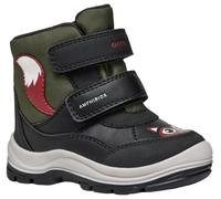 Geox B FLANFIL Boy B ABX, Bota de Nieve Bebé-Niños, Black/DK Green, 24 EU