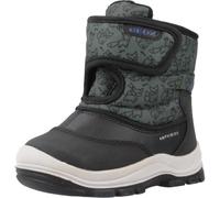 Geox B FLANFIL Boy B ABX, Bota de Nieve Bebé-Niños, Black/Forest, 21 EU