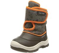 Geox B FLANFIL BOY B ABX, Botines para Bebé-Niños, BLACK/FLUO ORANGE, 20 EU