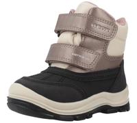 Geox B FLANFIL Girl B ABX, Bota de Nieve Bebé-Niñas, Black/DK Beige, 22 EU