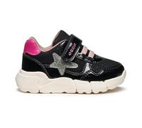 Geox B Flexyper Mini Girl, Zapatillas Niñas, Color Negro y Fucsia, 27 EU
