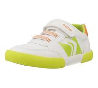 Geox - B GISLI Boy A, Zapatillas Niños, White/Green Fluo,