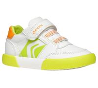 Geox - B GISLI Boy A, Zapatillas Niños, White/Green Fluo,