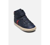 GEOX Zapatillas altas transpirables Gisli. Color azul oscuro/rojo