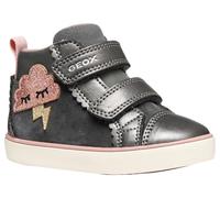 Geox B Gisli Girl, Zapatillas Bebé-Niñas, Gris Oscuro, 22 EU