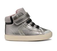 Geox B Gisli Girl, Zapatillas Niñas, Dk Silver Black, 25 EU