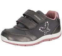 Geox B Heira Girl A, Zapatillas Bebé-Niñas, Dk Grey Dk Pink, 20 EU