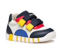 Geox B IUPIDOO Boy C, Zapatillas Bebé-Niños, White/Navy, 23 EU