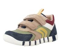 Geox B Iupidoo Boy, First Walker Shoe Bebé-Niños, Azul Marino Pistacho, 18 EU
