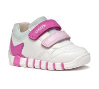 Geox B IUPIDOO Girl A, Zapatillas Niñas, White/Fuchsia, 26 EU