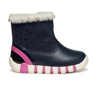 Geox B Iupidoo Girl, First Walker Shoe Bebé-Niñas, Azul Marino, Fucsia, 24 EU