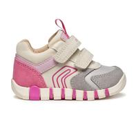 Geox B Iupidoo Girl, First Walker Shoe Bebé-Niñas, Gris Fucsia, 22 EU