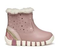 Geox B Iupidoo Girl, First Walker Shoe Bebé-Niñas, Rosa Antigua Platinu, 19 EU