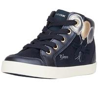 Geox B Kilwi Girl B, Zapatillas para Bebé-Niñas, DK Navy/Silver, 21 EU