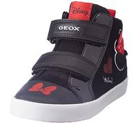 Geox B KILWI GIRL D, Sneakers para Bebé-Niñas, BLACK/RED, 22 EU