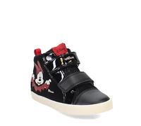 Geox B Kilwi Girl D, Zapatillas Niñas, Negro, Rojo, 21 EU
