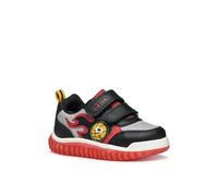 Geox B Lightyloo Boy, Zapatillas, Negro y Rojo, 27 EU
