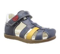 Geox B MACCHIA Boy Sandal, Navy/DK Yellow, 26 EU