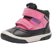 Geox B Omar Girl WPF, Barco Ankle Niñas, Color Negro y Fucsia, 26 EU