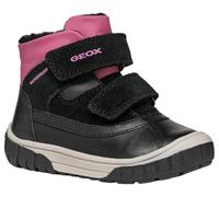Geox B Omar Girl WPF C, Botín Bebé-Niñas, Black/Fuchsia, 24 EU